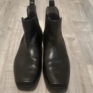 Rockport Mens Toloni Black Leather Casual Boots